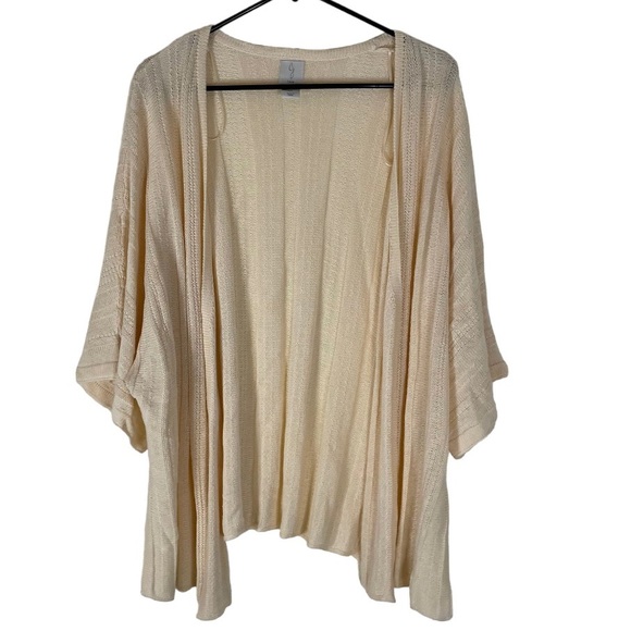 Joie Sweaters - Joie Cardigan Sweater Women's Large Yellow Open Front Textured Linen Blend NWT